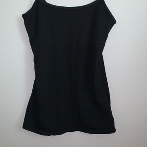 Black tank top